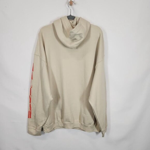 Aaliyah Graphic Drawstring Hoodie in Sand - Size Small - Picture 5 of 8